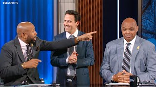 Mentalist Oz Pearlman blows the minds of Chuck, Kenny, Ernie & Clark 🤯 | 2025 March Madness