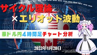 【年間10000pips獲得】豪ドル円4時間足チャート分析と今後のトレード【FX】【四国めたん】【1月20日】