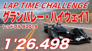 【グランツーリスモ7】お金稼ぎ？解説付き ラップタイムチャレンジ グランバレー・ハイウェイ1 - レッドブル X2019 Competition【GT7】