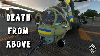 Mi-24 close air support on Arma Reforger's best hardcore PvP server