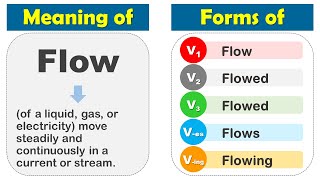 Flow Past Tense, V1 V2 V3 V4 V5 Form Of Flow, Past Participle Of Flow and Example Sentences