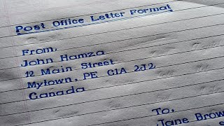 How to Write Address on Post | How to Write Envelope | Handwriting