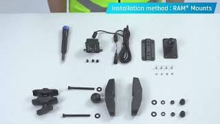 VIA Mobile360 Forklift Safety System 3PD Package: Camera, Speaker, and Antenna Installation