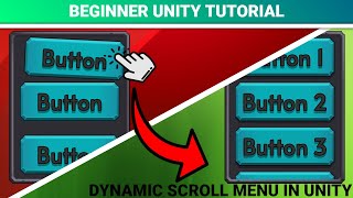 Create a DYNAMIC Scrollable UI in Unity! [BEGINNER TUTORIAL]