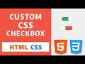 Custom CSS Checkbox / How to Create an Animating Checkbox with HTML and CSS