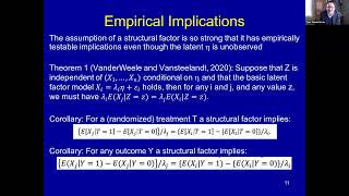 Tyler VanderWeele: Causal Inference and Measure Construction: Towards a New Model of Measurement