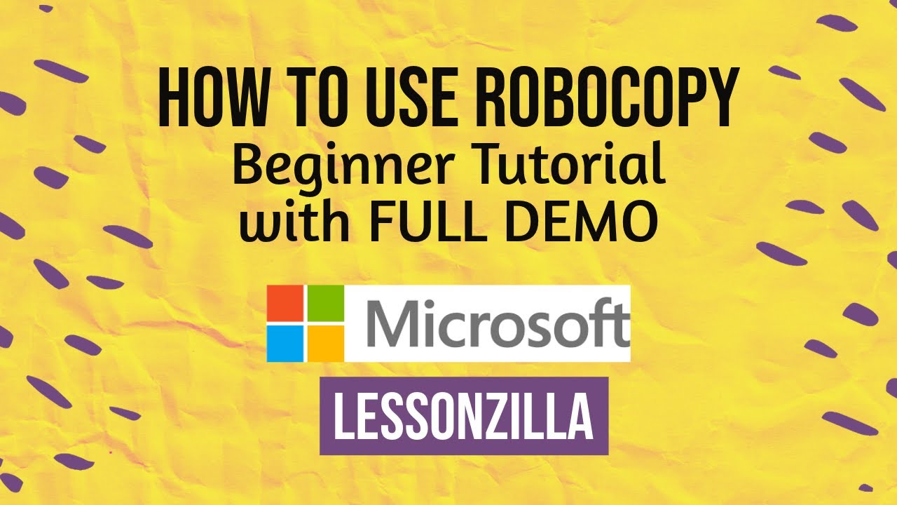How To Use Robocopy To Copy Files Folders And Permissions Youtube