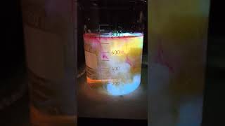 Beautiful rainbow colored chemiluminescence using luminol, fluorescein and rhodamine B