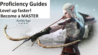 Archeage weapon proficiency best fastest ways to level