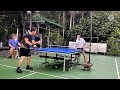 Ivan Theo (Griya Loka) vs Iman (Green Cove) di Turnamen Tenis Meja Paguyuban BSD