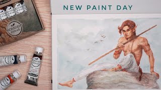 Schmincke Naturals Watercolors | Unboxing and First Painting