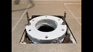 Fixing Toilet Leak via Raising Flange Height above the Finished Floor by Using Extenders (Spacers)