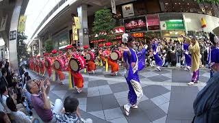 【東北絆まつり】仙台　2024 盛岡さんさ踊り　広角4K　Morioka Sansa　ミスさんさ