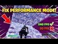 How To Fix Performance Mode in Fortnite Chapter 2 Season 6! (Texture Fix + Boost FPS)