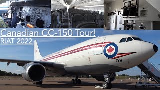 ONBOARD TOUR OF CANADIAN AIR FORCE A310/CC-150 POLARIS - FULL WALK THROUGH \u0026 INFO! RIAT 2022 🇨🇦✈️