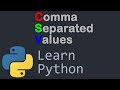 CSV Files With Python Programming Tutorial