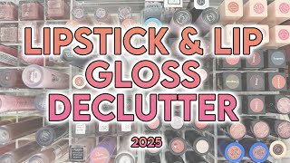 MAKEUP LIP PRODUCT DECLUTTER 2025 🗑️ Lipsticks, Lipgloss, Lip Liners, and more