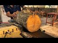 The Carpenter Combined Many Types Of Wood To Create A Masterpiece Of A Reasonable Round Dining Table