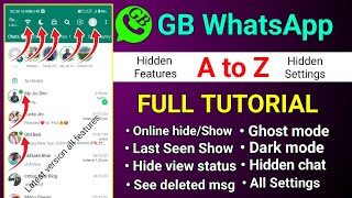 Gb Whatsapp v17.60 A to Z settings and Hidden Features| Gb Whatsapp full tutorial🤩