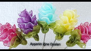 382.model Muhteşem bir kurdaleden başak yapımı anlatımlı yapılışı Flower DIY