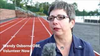 Wendy Osborne OBE, Volunteer Now talks about recruitment of volunteers for 2013 WPFG