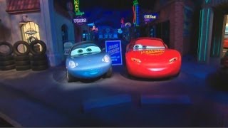 Radiator Springs Racers animatronics in Cars Land ride at Disney California Adventure