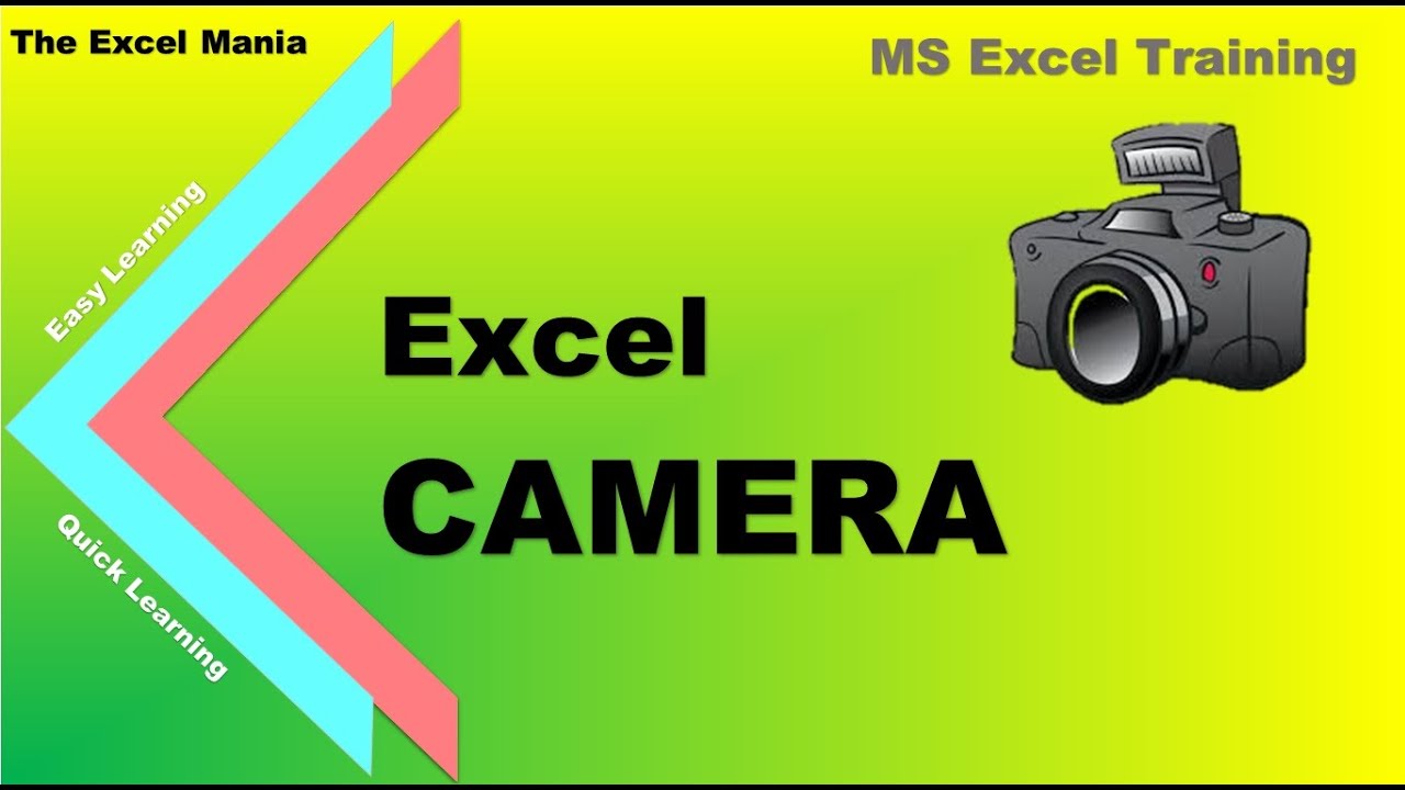 Camera Option In Excel | Dashboard में Camera को Use किया क्या? | Excel ...