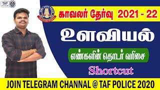 TAMIIL NADU | POLICE 2021-22  | PSYCHOLOGY | NUMBER SERIES |  FREE CLASSES  | TAF IAS Academy