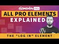 Log In​ Widget Tutorial | Elementor Pro Tutorial