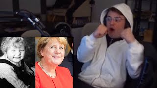 Papaplatte frontet Angela Merkel