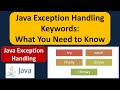 Java Exception Handling Keywords: What You Need to Know