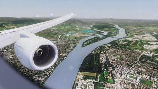 FSX | Malév 737 Landing at Budapest Ferenc Liszt Int'l Airport (LHBP) (Multiple Views)