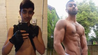 Skinny fat body transformation 8 years