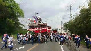 令和元年 5月4日 東山口小学校地区 天皇即位祝賀祭 6台 国道一斉横断