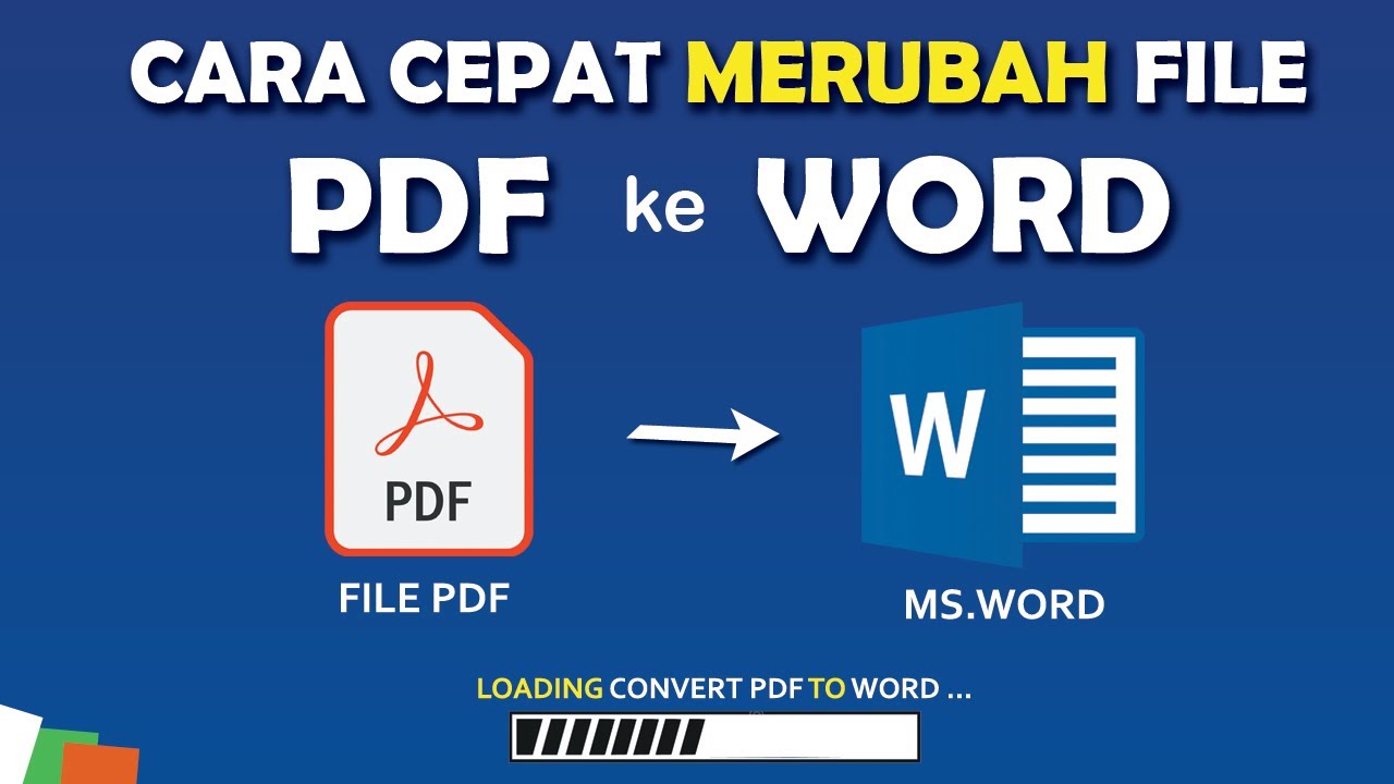 Mudah Banget ! Cara Merubah File Pdf Menjadi Word - YouTube