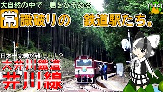 【完乗難易度MAX!?】名だたる秘境駅に恵まれた大井川鉄道井川線で、4年越しに乗り通しをリベンジしてみる夏《オリキャラでゆっくり解説》