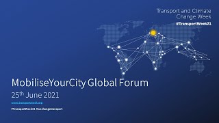 MobiliseYourCity Global Forum - Webinar Learn how to use the Emissions Calculator