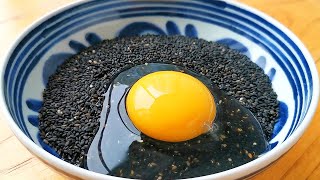 Beat 1 egg in black sesame seeds, teach you a secret new way to eat