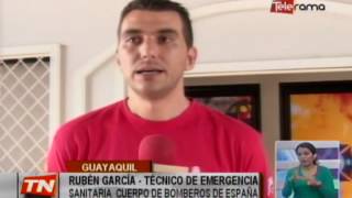 Bomberos de Guayaquil son capacitados por expertos de España