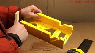 Harbor Freight 12 Inch Plastic Miter Box with 13 1/2 Inch Saw Review - How Accurate?