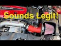 Honda Civic Type R MAPerformance Air Intake Install/Sound Test