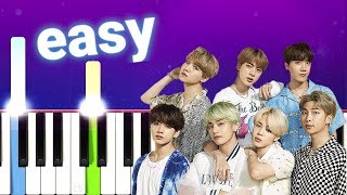 BTS - We Are Bulletproof : The Eternal (100% EASY PIANO TUTORIAL)