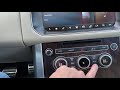 Range Rover - Set Recirculation and Rear Climate Control