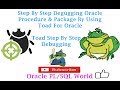 How to Debug Oracle Procedure | Package step by step with Toad For Oracle