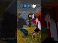 Girl vs Boy vs Mikey? - MAIZEN Minecraft Animation #shorts