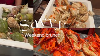 Savvy｜ Marco Polo Prince Hotel ｜Weekend Brunch ｜unlimited supply of lobsters \u0026 brown crabs ｜$276