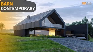 Contemporary Barn House Design Blending Rustic Elements with Modern Luxury