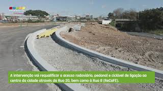 Visita à obra de requalificação da entrada norte