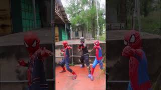 How do superheroes transform #shorts #spiderman #trending