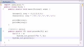 Intermediate Java Tutorial 105 Implementing a Generic Method